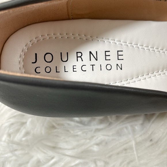 JOURNEE COLLECTION Luu Round Toe Pumps Mini Heel Grey Size 10 NEW - Picture 11 of 16